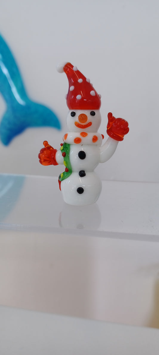 Glass Snowman